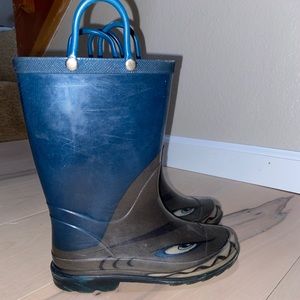 Light Up Shark Rain Boots Kids